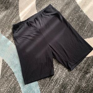 Black Yoga Bodycon Biker Shorts